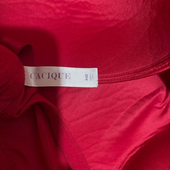 CACIQUE Lane Bryant Bra Womens 44D Red Black Lace Underwire - Picture 4 of 4